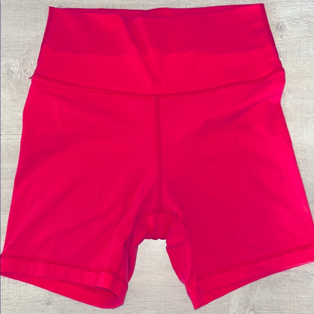 Hot Pink Fleo Biker Shorts